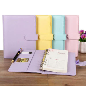 Personalizado de cuero de la PU, estilo coreano, las existencias kawaii color A5 A6 anillo planificador de cuero portátil - Product Image 2