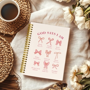 Diario de Oración Cristiano <span class=keywords><strong>para</strong></span> Mujeres, Regalos <span class=keywords><strong>para</strong></span> Adolescentes, Niñas y Niños, Material Escolar, Cuaderno de Escritura A5, Estilo Preppy con Lazos, Tapa Dura, Logotipo Personalizado - Product Image 2