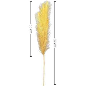ใหม่มาถึงขนนก7-ส้อม, พลุเทียมทำจากหญ้าเทียมมีลักษณะเป็นแผ่น Pampas ขนปุยสำหรับจัดภูมิทัศน์ในงานแต่งงานหน้าต่าง - Product Image 5