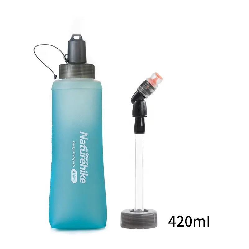 Naturehike не содержит Бисфенол А ТПУ Силиконовая бутылка для воды для бега и спорта на открытом воздухе Складная мягкая колба