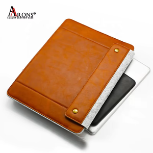 Étui pour tablette en cuir véritable marron Aaron, design tendance en feutre de laine, <span class=keywords><strong>protection</strong></span> antichoc, vente chaude, directement de l'usine, pour <span class=keywords><strong>iPad</strong></span> - Product Image 6