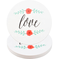 Dessous de verre rond super absorbant bronzant bon marché pour boissons Dessous de verre de bière de bar en papier imprimé personnalisé pour boisson
