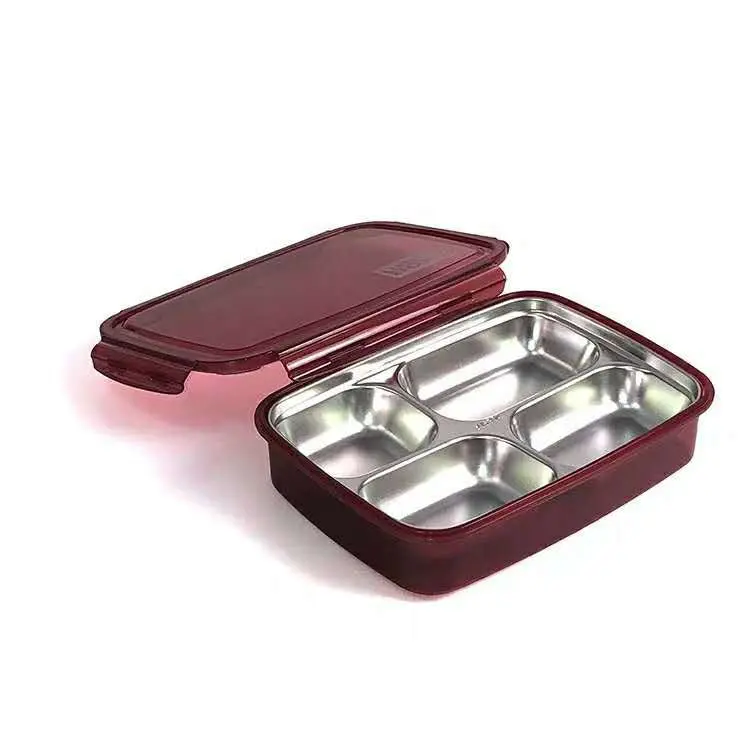 Sealed Leakproof High Capacity Eco Friendly Stainless Steel Lunch Bento Boxes Food Warm Durable Container