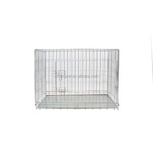 <span class=keywords><strong>Cage</strong></span> à chien en treillis métallique, niche pour chien avec plateau en plastique, en fer et métal, fabriquée en Chine, pas cher - Product Image 3