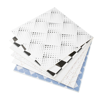 Plafonds en PVC ignifuges décoratifs, fabrication directe d'usine, grille de plafond moderne pour hôtel, montage suspendu