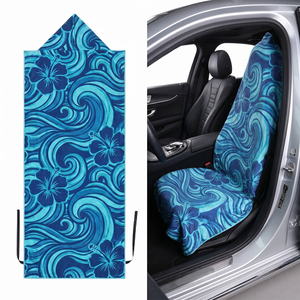Housse de siège auto personnalisée en microfibre, ajustement universel, entièrement enveloppante, imperméable, antidérapante, pour berline, SUV, camion, accessoires de plage - Product Image 1