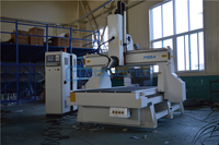 Best quality 4 axis woodworking machinery with servo motry/1325 cnc router machine with high z/rotating head cnc wood machine