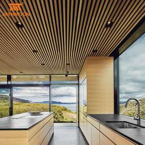 Bán buôn Euro phong cách hạt gỗ kim loại Trần nội bộ phòng khách phòng ngủ nhà bếp nhôm vách ngăn Trần - Product Image 3