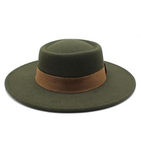 Logo personnalisé Vente en gros pour femmes Chapeaux en feutre Fedora pour femmes hommes avec boucle