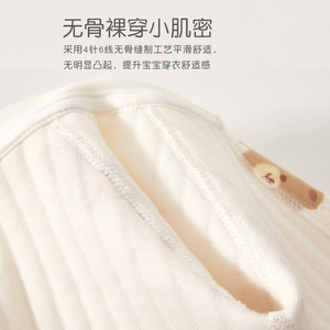 Combinaison matelassée pour bébé, manches longues, en coton épais, unisexe, printemps, automne, hiver, couche de base chaude, sans couture, combinaison de ramper - Product Image 3