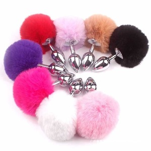 Boule anale en forme de queue de renard, de chat, de chien ou de lapin, en métal, pour femmes, extensible, alternative <span class=keywords><strong>SM</strong></span>, passionnée - Product Image 4