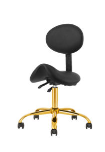 Fábrica al por mayor taburete de silla de montar taburete de salón móvil ligero taburete de belleza Silla de patinaje sobre ruedas de elevación libre con espalda inclinada - Product Image 2