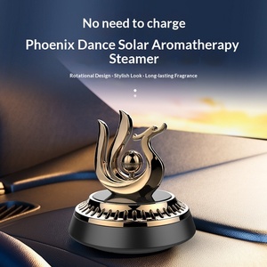 Ornements de voiture en plastique solaire, diffuseur d'arômes pour voiture, vente en gros, hélicoptère rotatif intelligent, ornements de danse de phénix, neuf jours - Product Image 1