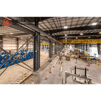 Entrepôt en structure métallique de 5000 mètres carrés en acier Q355 haute résistance, bâtiment industriel en structure métallique