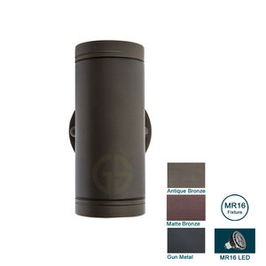 Basse tension étanche finition bronze antique MR16 lampe en laiton mural haut et bas lumière lumière de paysage - Product Image 2