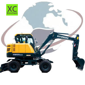 Mini 6 tonnes Hyundai HW60 Robex 60W pelle à roues flambant neuf 0.175m seau 40.5kW puissance - Product Image 1