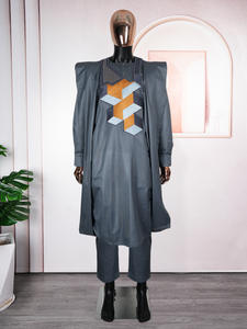 Nouveau <span class=keywords><strong>Agbada</strong></span> brodé africain pour vêtements de mariage Costume traditionnel trois pièces pour hommes Costume 3 pièces - Product Image 6