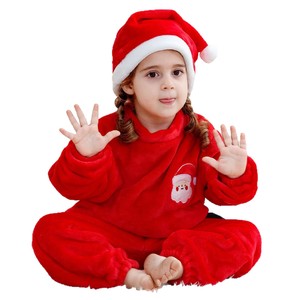 Kids <strong>Onesie</strong> Pajamas Toddler Long Sleeve Hooded Christmas Print Soft Warm Mengqili OEM ODM Custom Logo - Product Image 5