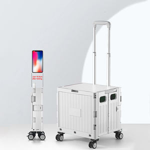 סיטונאי 4 גלגל פלסטיק מתקפל מטען מכוניות שק שק שוק נייד מתקפל עגלות קניות 12 מזלות סיני כלב - Product Image 5