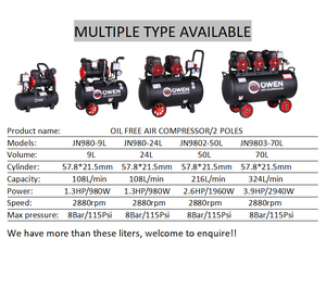 <span class=keywords><strong>Compresseur</strong></span> d'air électrique haute Performance, 1,3 hp, 8 bars, 9l, peinture, silencieux, pour chevet, médical - Product Image 4