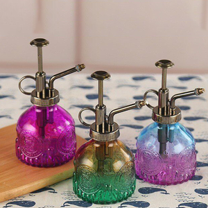 Vase en verre côtelé 200 ml, nouveau vaporisateur vintage, arrosoir en verre gaufré style européen, pulvérisateur de jardin de luxe léger - Product Image 4