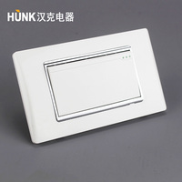 HKAMCO Interrupteur mural électrique simple bipolaire en PC avec panneau NFC en acier inoxydable, conception HNC, 10A 125V US, Garantie 12 ans