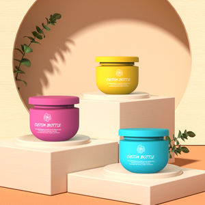 Wadah Scrub rambut wajah dan tubuh, wadah kosong warna-warni, wadah krim mentega Tubuh kosmetik - Product Image 1