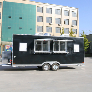 Food Trailer with Full Kitchen Equipments <b>Bbq</b> Food Truck Container Food Cart Mobile bar Trailer - Product Image 1