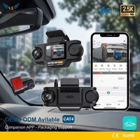 Caméra embarquée VIEVGUARB T39 avec vision nocturne, capteur G, surveillance de stationnement, enregistrement en boucle, contrôle par application, 1080P, ADAS, DMS, 4G LTE