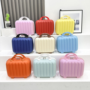 Portable Mini Hard Shell Travel <b>Makeup</b> Case Cute Fashion Waterproof PP Colorful Handbag Storage Zipper Cosmetic <b>Box</b> - Product Image 2