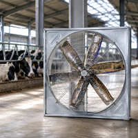 Ventilateur d'extraction électrique à courant alternatif, entraîné par courroie, en acier inoxydable, robuste, pour l'élevage laitier et les hangars à vaches