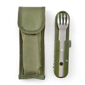 Free Sample Foldable Knife, Fork and Spoon <b>Picnic</b> 3 in 1 Outdoor Camping <b>Cutlery</b> <b>Set</b> - Product Image 2