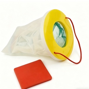 Piège à mouches rouge jetable pour extérieur, sac attrape-mouches suspendu, haute efficacité, lutte antiparasitaire - Product Image 2