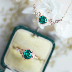 925 Sterling Silver <b>Rose</b> <b>Gold</b> Floral Leaf Opal <b>Necklace</b> Natural Birthday Opal <b>Pendant</b> Jewelry for Gift - Product Image 6