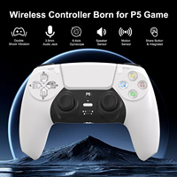 Manette de jeu sans fil multifonction Bt Poignée pour Ps5 Pc Double Vibration 6-Axis Gyro Sensor Motion Controller for PC Game