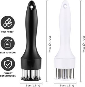 Attendrisseur de viande en acier inoxydable personnalisé avec logo promotionnel pour la maison, outil de cuisine pour attendrir les steaks et les cotelettes de porc - Product Image 3