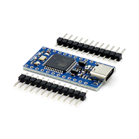 Módulo MICRO/MINI/TYPE-C USB Pro Micro ATMEGA32U4 5V 16MHz / 3.3V 8Mhz con cabezal de pines de 2 filas para Leonardo, la mejor calidad G391