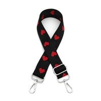 Meetee B-J2317 3.8Cm Europees Hart Print Diy Verstelbare Schouderband Voor Crossbody Tas Vervangende Riem