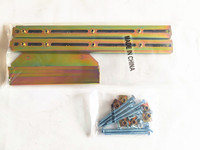 Kit de support triangulaire réglable pour évier sous plan, en acier inoxydable, céramique coulée, zinc jaune, carbone 3mm, modèle HT 0265