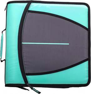 Free Sample BSCI Large Capacity Zipper <b>Binder</b> with Detachable Straps & Shoulder 2 Inch 3-<b>Ring</b> <b>Binder</b> for School - Product Image 5