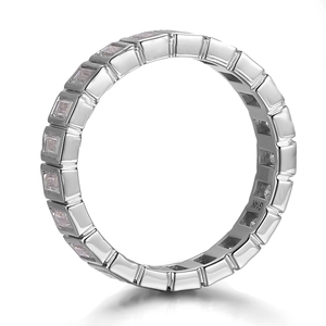 14 Karat 18 Karat massives Weißgold Smaragds chliff IGI-zertifizierte Labor diamanten Feine Ringe Kunden spezifische Trau ringe für Frauen Männer Weihnachts geschenk - Product Image 2