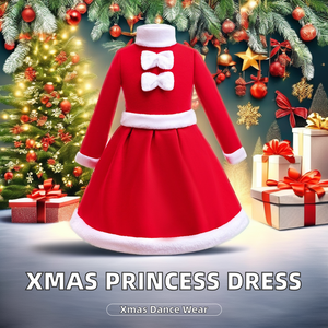 Ropa de actuación de fiesta de invierno para niñas, vestido de princesa de baile encantador de Navidad, capucha, disfraces de Papá Noel de alce de Navidad - Product Image 2