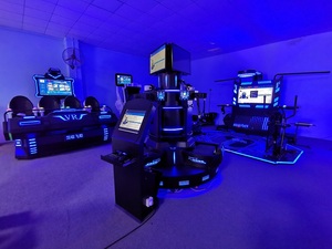 Theme Park Tên Lửa VR Bay Mô Phỏng 360 Độ Xoay Với Kính VR Máy Chơi Game Tàu Lượn Xoay 360 Độ - Product Image 5