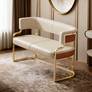 Canapé d'attente pour salon de coiffure, sièges pour salon de beauté, canapé d'attente pour espace public, chaise longue double pour la détente - Product Image 6