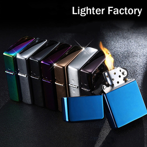 Encendedor de Acero Inoxidable con Movimiento de Precisión, Logotipo Personalizado, Patrón Personalizado, Encendedor de Queroseno Creativo a Prueba de Viento para Cigarrillos - Product Image 2