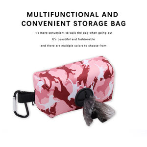 Harnais pour chien en polyester personnalisé avec logo, durable, respirant, avec porte-sac à crottes, laisse et collier pour chien - Product Image 4