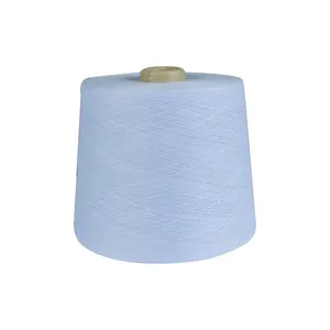 16S algodão regenerado poliéster 50/50 fio tingido para tricô de meias