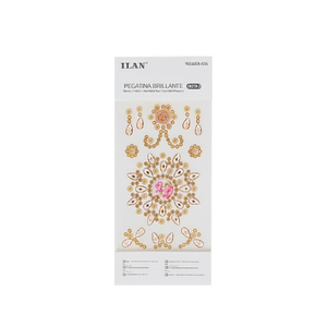 Set di adesivi con strass ILAN 39018-2 decorativi lucidi per nail art - Product Image 1