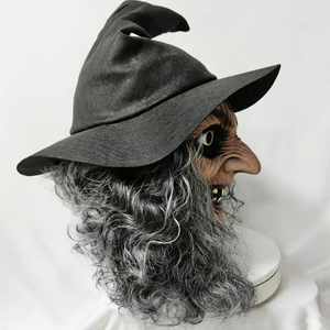 Máscara <span class=keywords><strong>de</strong></span> <span class=keywords><strong>Bruja</strong></span> Terrorífica <span class=keywords><strong>de</strong></span> Fábrica Cyou para Cosplay con Sombrero y Peluca, Accesorios <span class=keywords><strong>de</strong></span> <span class=keywords><strong>Disfraz</strong></span> <span class=keywords><strong>de</strong></span> Terror, Máscara <span class=keywords><strong>de</strong></span> Látex <span class=keywords><strong>de</strong></span> Anciana para Halloween - Product Image 5