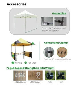 Печать 10x10 3x3 события наружный рекламный навес сверхмощный всплывающая беседка алюминиевая складная палатка для палаток на заказ